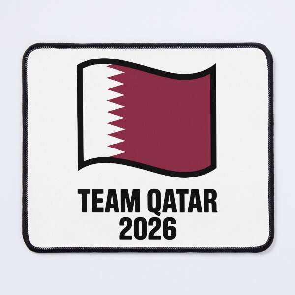 Item preview, Team Qatar 2026 | Qatar Flag Football Soccer Fan T-Shirt V9 designed and sold by DBWStudios.