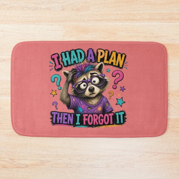 Item preview, I Had A Plan Then I Forgot It Funny Raccoon Shirt Design designed and sold by HippyRikky.