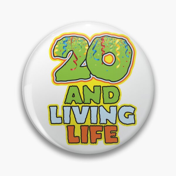 Item preview, 20 and Living Life - Funny 20th Birthday Celebration designed and sold by PCStudio57.