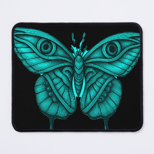 Item preview, Pastel Goth Mystical Moth Turquoise with Eyes designed and sold by Ideniquo.