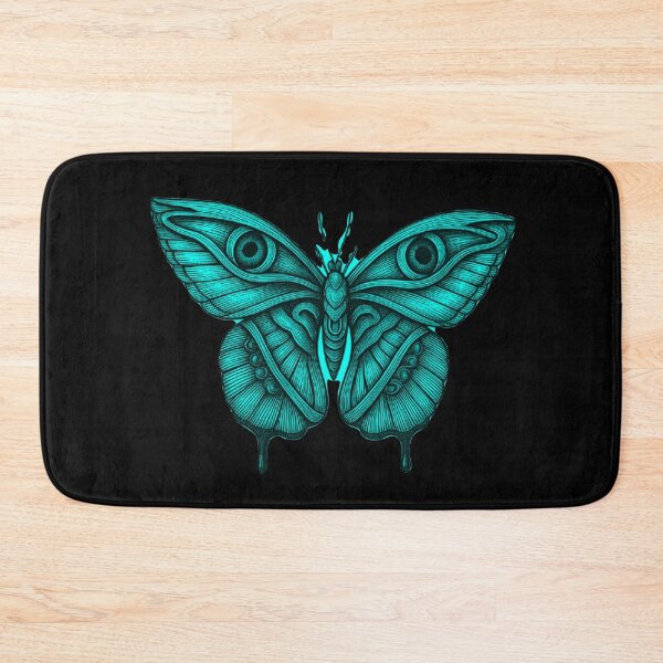 Item preview, Pastel Goth Mystical Moth Turquoise with Eyes designed and sold by Ideniquo.