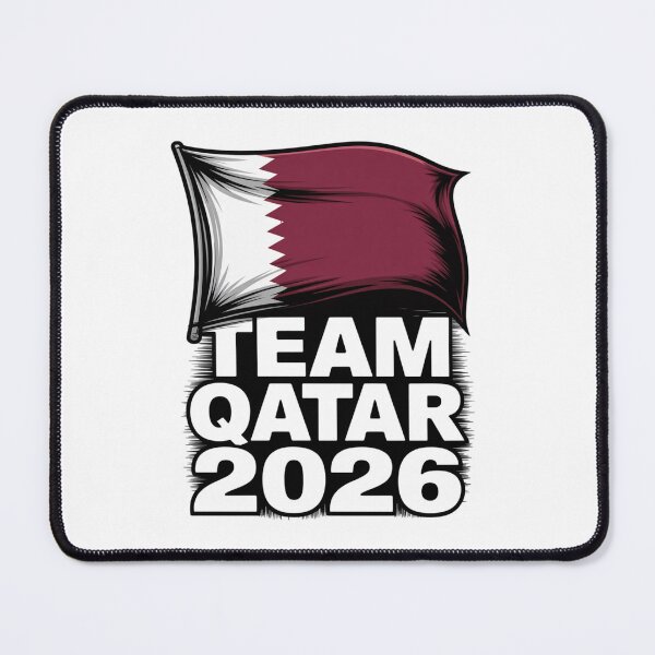 Item preview, Team Qatar 2026 | Qatar Flag Football Soccer Fan T-Shirt V11 designed and sold by DBWStudios.