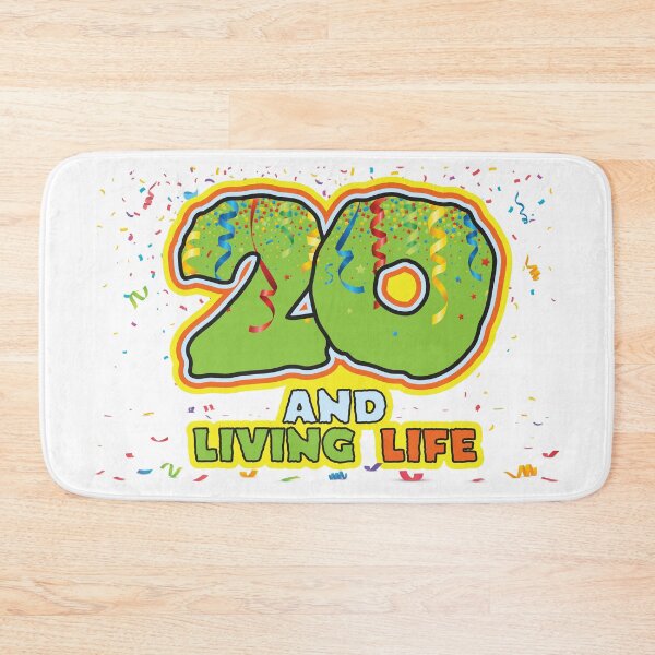 Item preview, 20 and Living Life - Funny 20th Birthday Celebration designed and sold by PCStudio57.