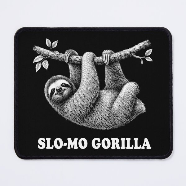 Item preview, Slo-Mo Gorilla Sloth Mislabel Humor designed and sold by Victor Shadehorn.