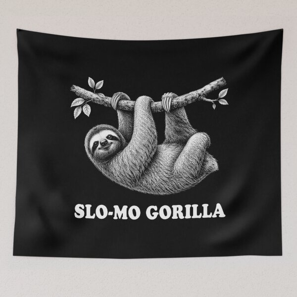 Item preview, Slo-Mo Gorilla Sloth Mislabel Humor designed and sold by Victor Shadehorn.