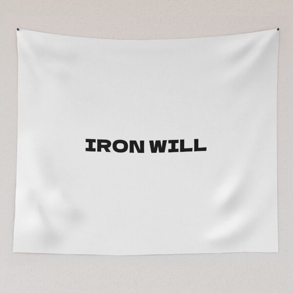 Item preview, IRON WILL – Motivational Tee | Uncle Jichuan designed and sold by Uncle-Jichuan.