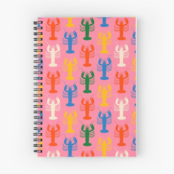 Item preview, Colorful Coastal Pop Lobsters Pattern on Pink designed and sold by kierkegaard.