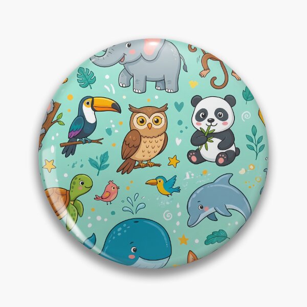 Item preview, Lion Koala Elephant Jiraffe Penguin Monkey Fox designed and sold by ART ATTACK ZONE.