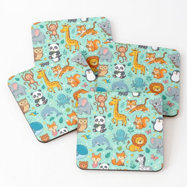 Item preview, Lion Koala Elephant Jiraffe Penguin Monkey Fox designed and sold by ART ATTACK ZONE.