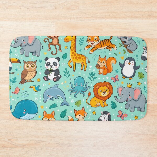 Item preview, Lion Koala Elephant Jiraffe Penguin Monkey Fox designed and sold by ART ATTACK ZONE.