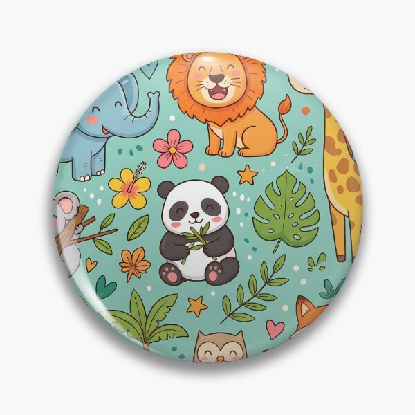 Item preview, Tiger Lion Koala Elephant Jiraffe Penguin Monkey Fox designed and sold by ART ATTACK ZONE.