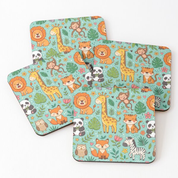 Item preview, Tiger Lion Koala Elephant Jiraffe Penguin Monkey Fox designed and sold by ART ATTACK ZONE.