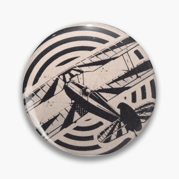 Item preview, trippy 1970s biplane drawing airshows and fly ins designed and sold by PilotandPlane.