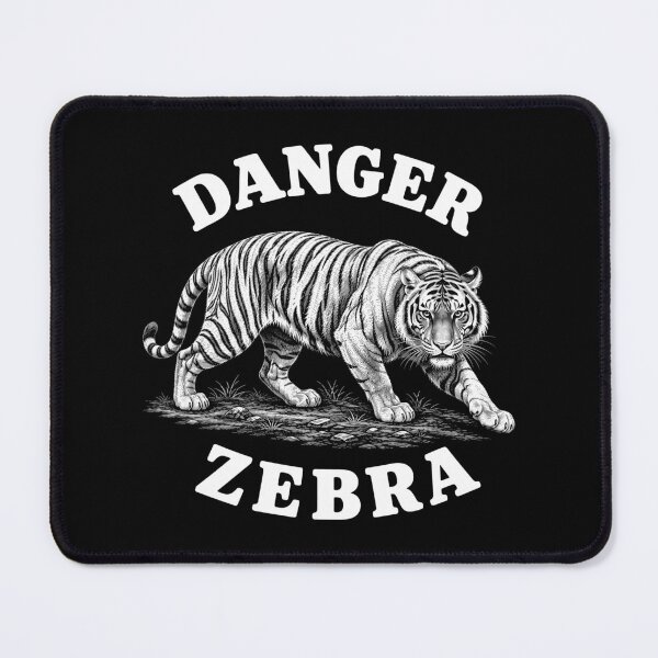 Item preview, Danger Zebra Tiger Mislabel Humor designed and sold by Victor Shadehorn.