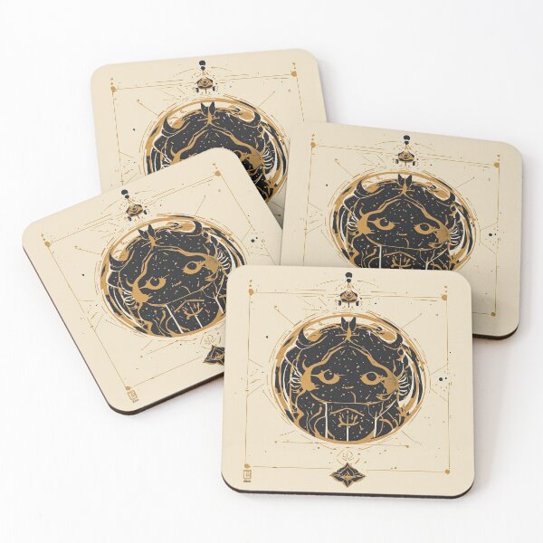 Item preview, Dark Demon Beast Gold Mandala designed and sold by MdfkSyndicate.
