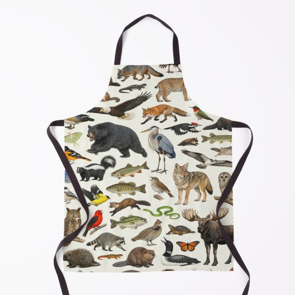 Item preview, Animals of New Hampshire Retro Style Identification Chart designed and sold by kakarikihill.