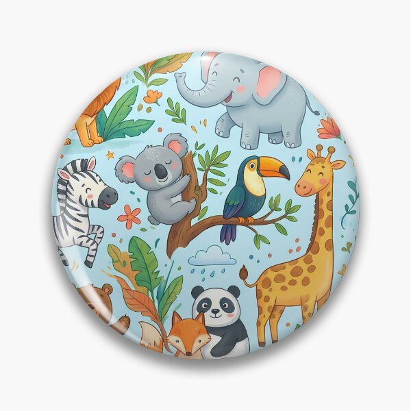 Item preview, Cocodrile Lion Koala Elephant Jiraffe Penguin Monkey Fox designed and sold by ART ATTACK ZONE.