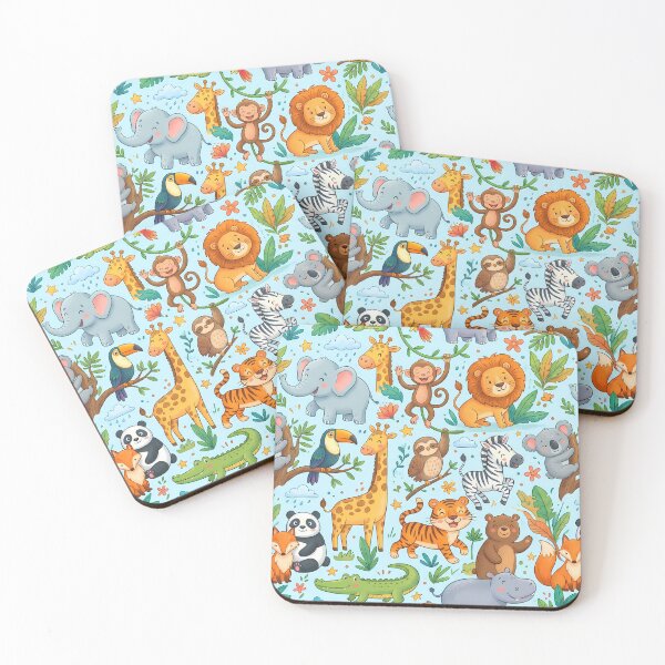Item preview, Cocodrile Lion Koala Elephant Jiraffe Penguin Monkey Fox designed and sold by ART ATTACK ZONE.