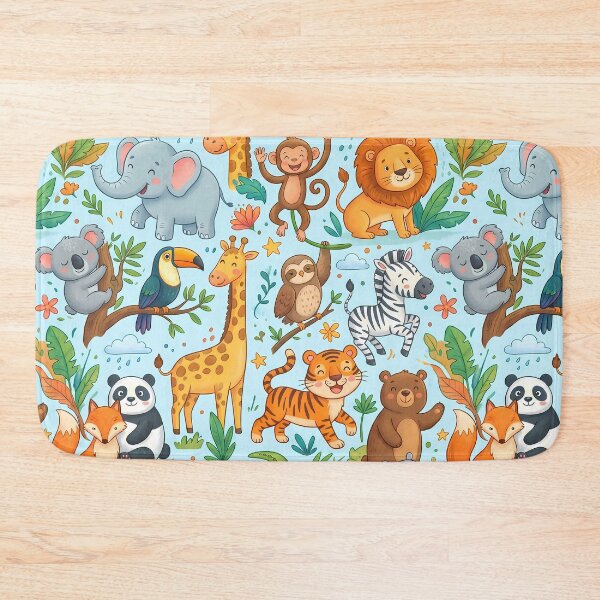 Item preview, Cocodrile Lion Koala Elephant Jiraffe Penguin Monkey Fox designed and sold by ART ATTACK ZONE.