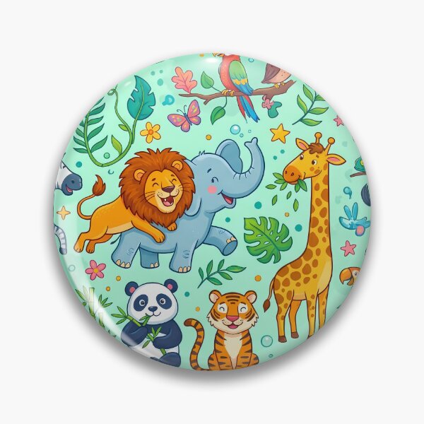 Item preview, Bear Lion Koala Elephant Jiraffe Penguin Monkey Fox designed and sold by ART ATTACK ZONE.