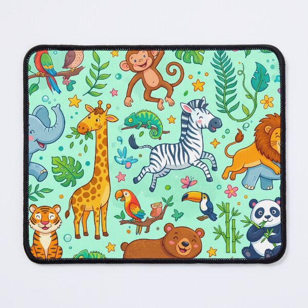 Item preview, Bear Lion Koala Elephant Jiraffe Penguin Monkey Fox designed and sold by ART ATTACK ZONE.