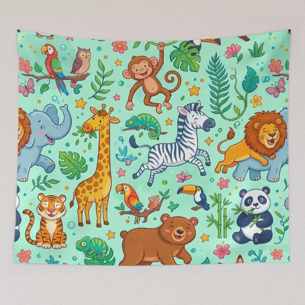 Item preview, Bear Lion Koala Elephant Jiraffe Penguin Monkey Fox designed and sold by ART ATTACK ZONE.