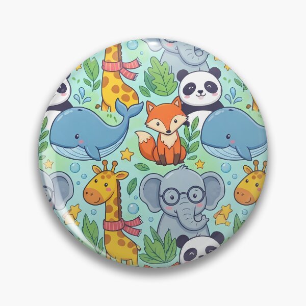 Item preview, Whale Lion Koala Elephant Jiraffe Penguin Monkey Fox designed and sold by ART ATTACK ZONE.