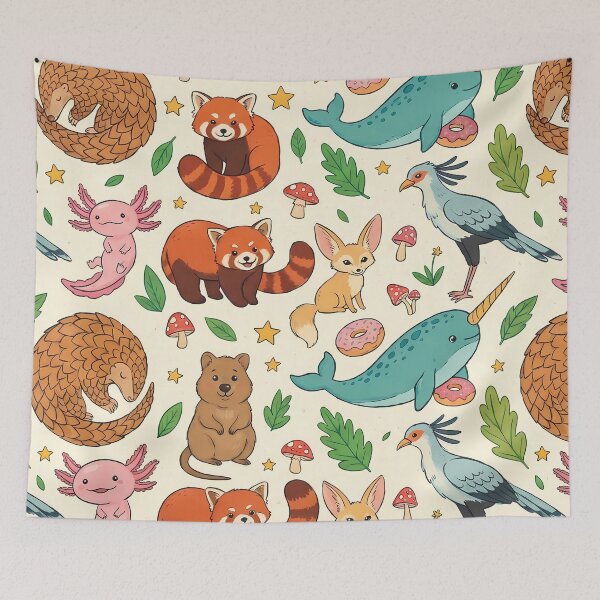 Item preview, Rat Lion Koala Elephant Jiraffe Penguin Monkey Fox designed and sold by ART ATTACK ZONE.