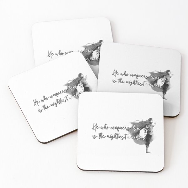 Item preview, Black and white Mightiest warrior quote  designed and sold by Break The Stigma .