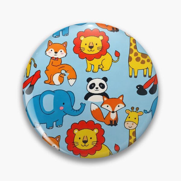 Item preview, Cartoon Lion Koala Elephant Jiraffe Penguin Monkey Fox designed and sold by ART ATTACK ZONE.