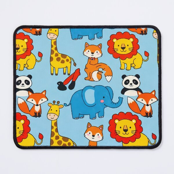 Item preview, Cartoon Lion Koala Elephant Jiraffe Penguin Monkey Fox designed and sold by ART ATTACK ZONE.