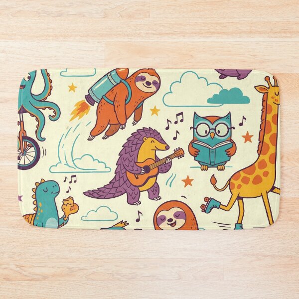 Item preview, Dinosaurs Lion Koala Elephant Jiraffe Penguin Monkey Fox designed and sold by ART ATTACK ZONE.