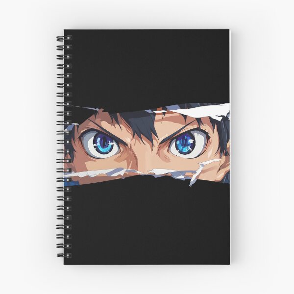 Item preview, Renzo Shima Blue Exorcist Torn Paper Eyes Peeker Intense Look designed and sold by PMartistStudio.