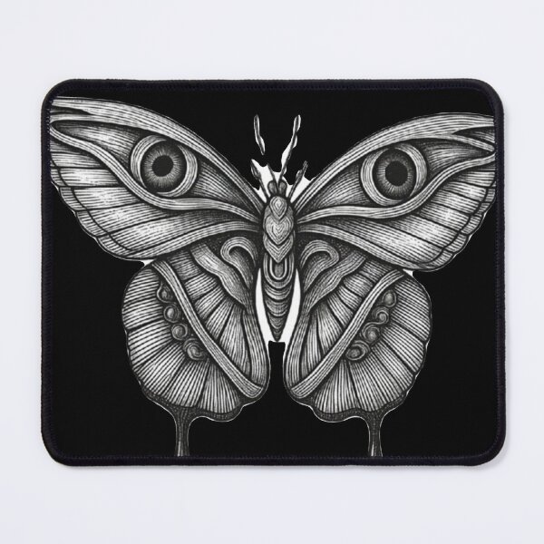 Item preview, Pastel Goth Mystical Moth Gray with Eyes designed and sold by Ideniquo.