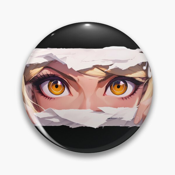 Item preview, Kaede Akamatsu Danganronpa Blonde Hair Gold Eyes Peeker Closeup designed and sold by PMartistStudio.