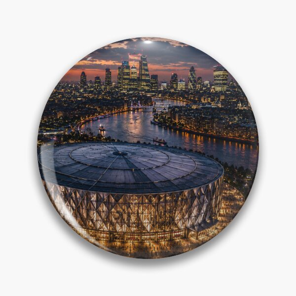 Item preview,  London City Skyline Concert Arena Art – Cinematic Twilight Edition designed and sold by globetrottergfx.