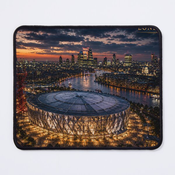 Item preview,  London City Skyline Concert Arena Art – Cinematic Twilight Edition designed and sold by globetrottergfx.
