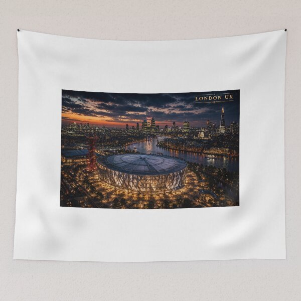 Item preview,  London City Skyline Concert Arena Art – Cinematic Twilight Edition designed and sold by globetrottergfx.