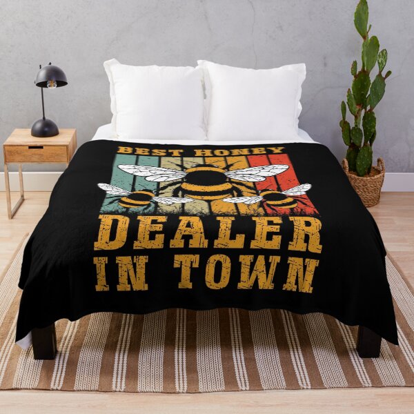 Item preview, Best Honey Dealer In Town Vintage Retro Sunset Beekeeper Gift designed and sold by Dmetalx Art Apparel.