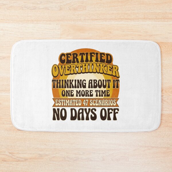 Item preview, Certified Overthinker Retro Sunset Funny Introvert Humor Shirt designed and sold by Egyptian king ⭐⭐⭐⭐⭐.