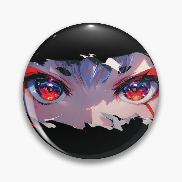 Item preview, Shuten Douji Fate Grand Order Glowing Eyes Ripped Paper Peeker designed and sold by PMartistStudio.