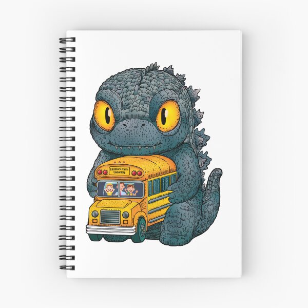 Item preview, Baby Godzilla with School Bus designed and sold by SquishyKitkat.