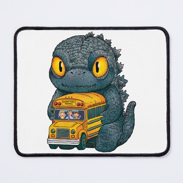 Item preview, Baby Godzilla with School Bus designed and sold by SquishyKitkat.