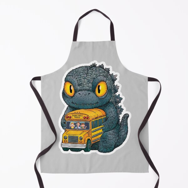 Item preview, Baby Godzilla with School Bus designed and sold by SquishyKitkat.