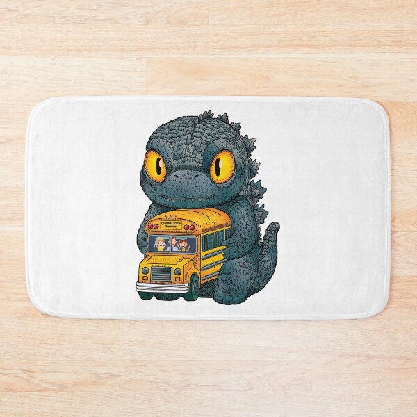 Item preview, Baby Godzilla with School Bus designed and sold by SquishyKitkat.