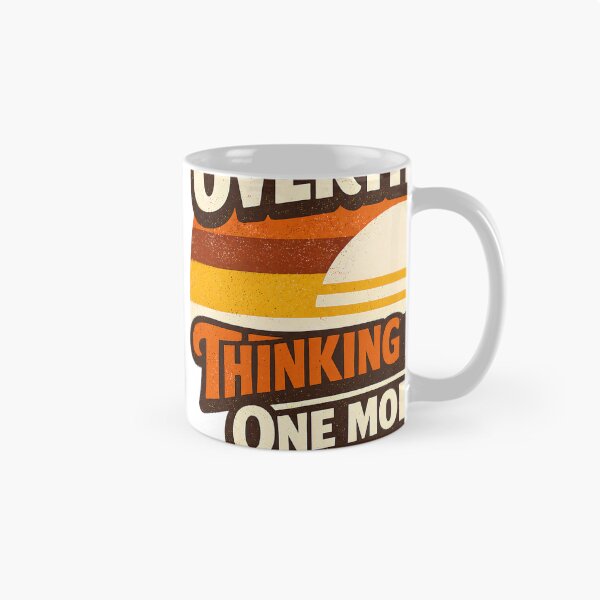 Item preview, Certified Overthinker Retro Sunset Funny Introvert Humor Shirt designed and sold by Egyptian king ⭐⭐⭐⭐⭐.