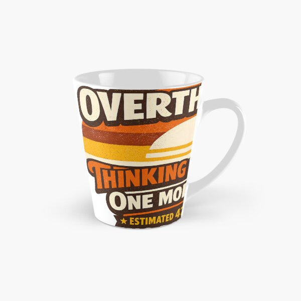 Item preview, Certified Overthinker Retro Sunset Funny Introvert Humor Shirt designed and sold by Egyptian king ⭐⭐⭐⭐⭐.
