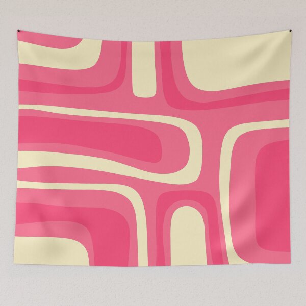 Item preview, Bright Pink Abstract Mid Century Modern Palm Springs Pattern designed and sold by kierkegaard.