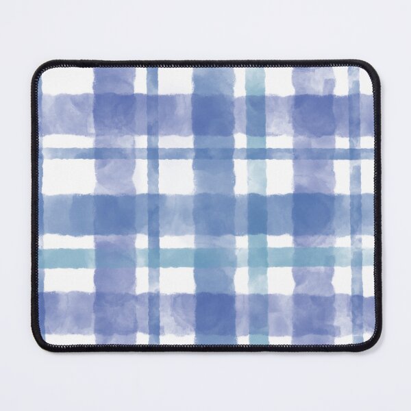 Item preview, Blue Watercolor Plaid Seamless Pattern designed and sold by Happy Little Repeats.