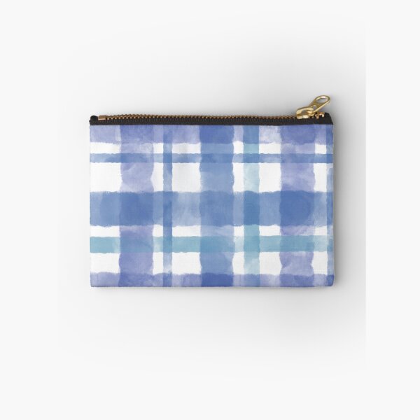 Item preview, Blue Watercolor Plaid Seamless Pattern designed and sold by Happy Little Repeats.